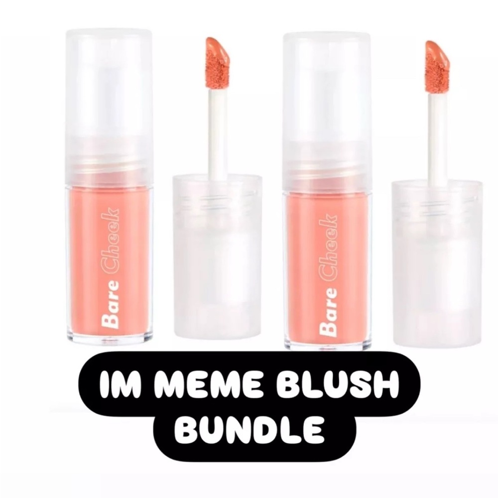 2x New I'm Meme Blush - Bare Cheek Liquid |Lightweight with Sheer Pigmentation